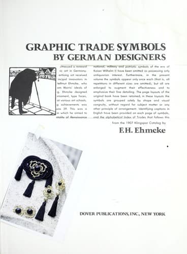 Graphic trade symbols by German designers, from the 1907 Klingspor catalog