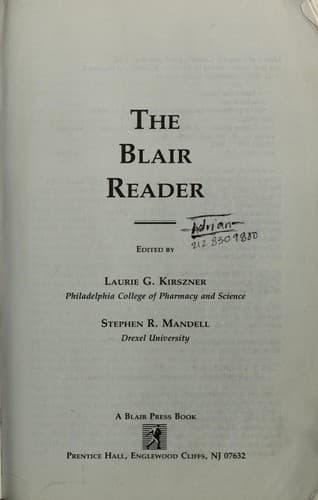 The Blair reader
