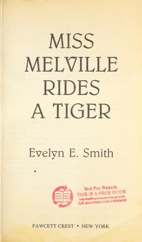 Miss Melville rides a tiger