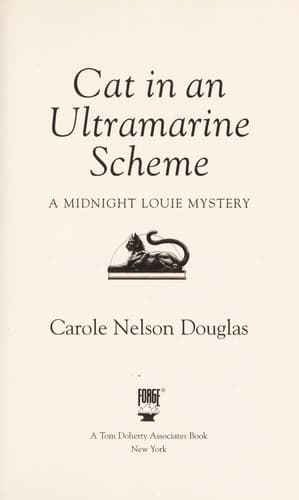 Cat in an ultramarine scheme