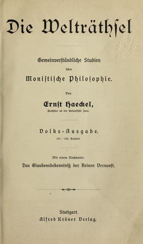 Die weltra thsel