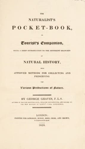 The naturalist's pocket-book, or Tourist's companion
