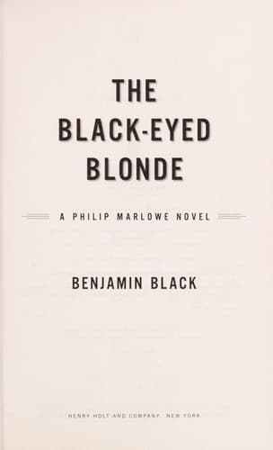 The black-eyed blonde