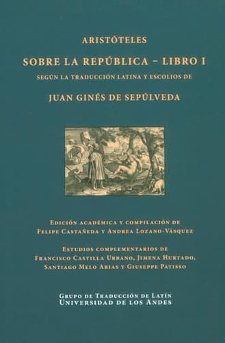 Sobre La República : libro I : según la traducción latina y escolios de Juan Ginés de Sepúlveda