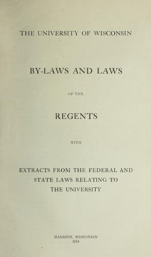 By-laws and laws of the regents