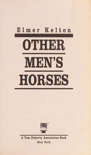 Other Men's Horses (Texas Rangers)