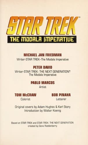 Star trek - the Modala imperative