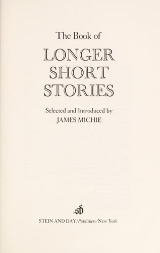 The book of longer short stories