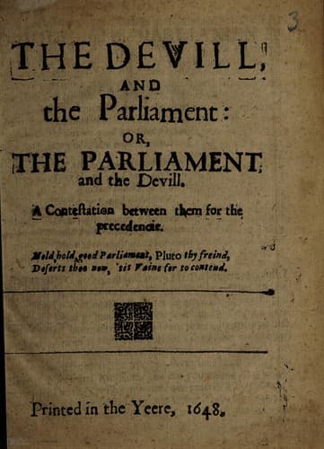 The devill and the parliament, or, The parliament and the Devill