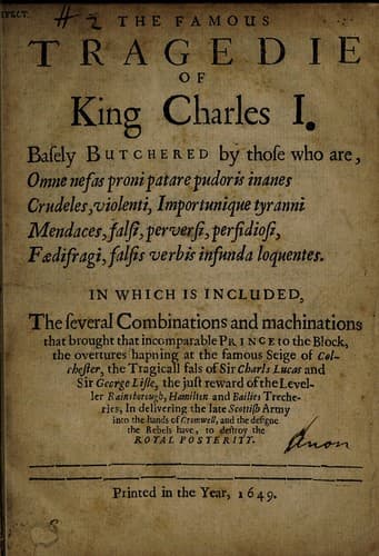 The famous tragedie of King Charles I