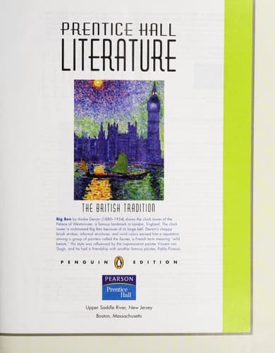 Prentice Hall Literature, The British Edition. Volume I