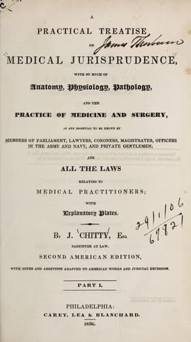 A practical treatise on medical jurisprudence
