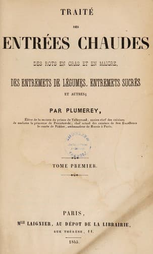 Traité des entrées chaudes, des rots ... des entremets
