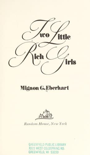 Two little rich girls