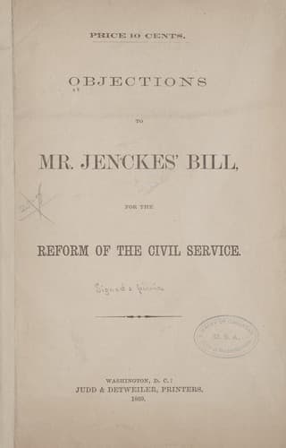Objections to Mr. Jenckes' bill