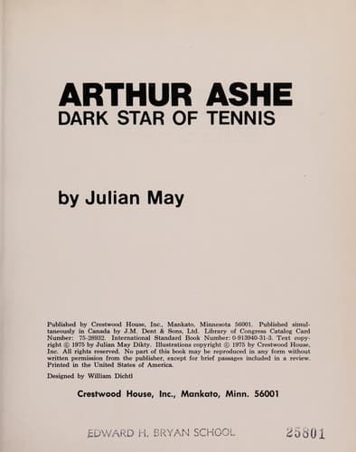 Arthur Ashe, dark star of tennis
