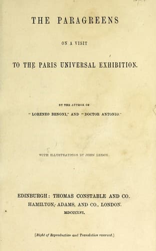 The Paragreens on a visit to the Paris Universal Exhibition