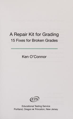 A repair kit for grading
