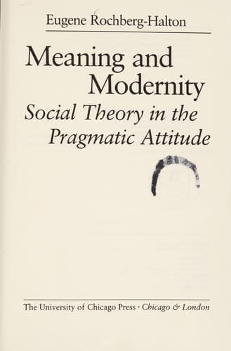 Meaning and Modernity