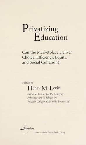 Privatizing education