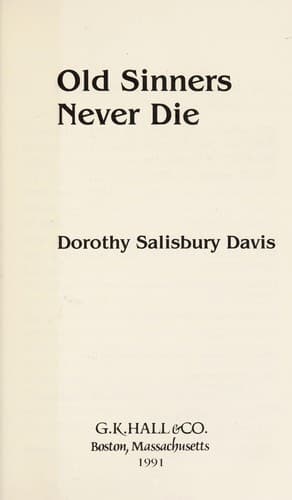Old Sinners Never Die
