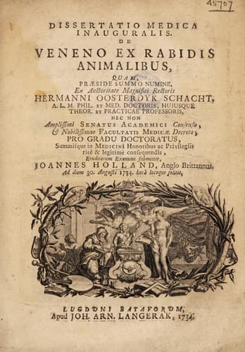 Dissertatio medica inauguralis de veneno ex rabidis animalibus ...