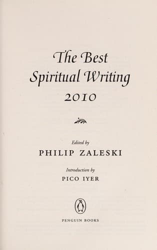 The Best Spiritual Writing 2010