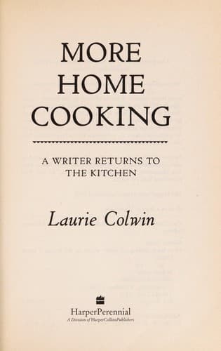 More home cooking