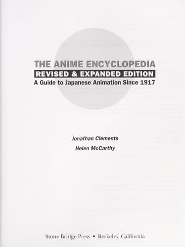 The anime encyclopedia