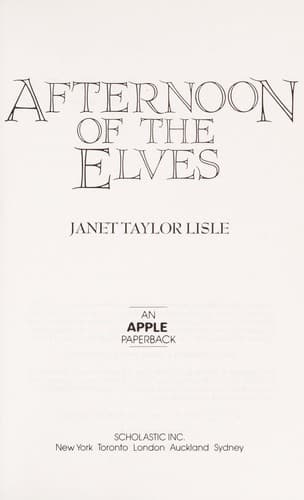 Afternoon of the elves