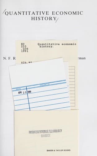 Quantitative economic history