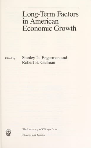 Long-term factors in American economic growth