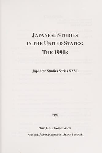 Japanese studies in the United States