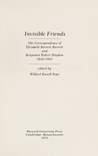 Invisible friends