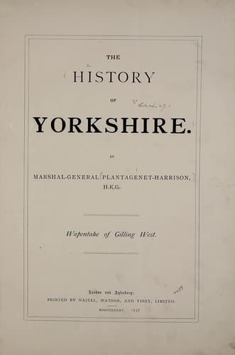The history of Yorkshire