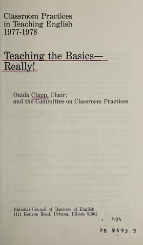 Teaching the basics--really!