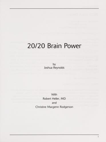 20/20 Brain Power