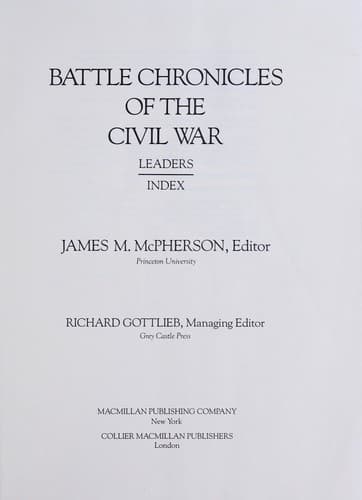 Battle chronicles of the Civil War