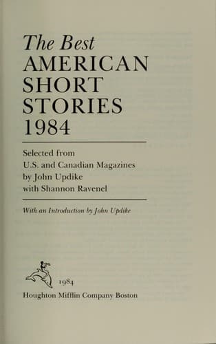 The Best American Short Stories 1984