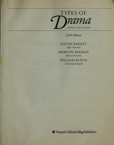 Types of drama