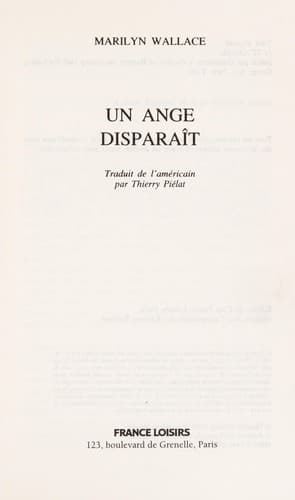 Un ange disparait