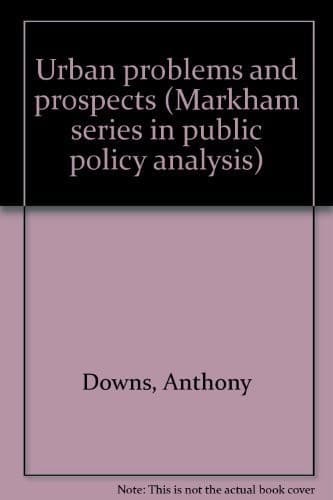 Urban problems and prospects
