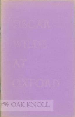 Oscar Wilde at Oxford