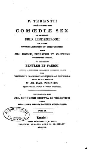 P. Terentii Carthaginiensis Afri Comoediæ sex