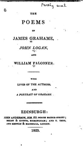 The Poems of James Grahame, John Logan, and William Falconer