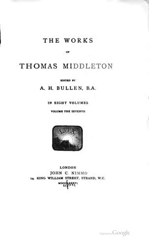 The works of Thomas Middleton