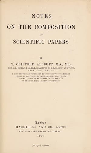 Notes on the composition of scientific papers