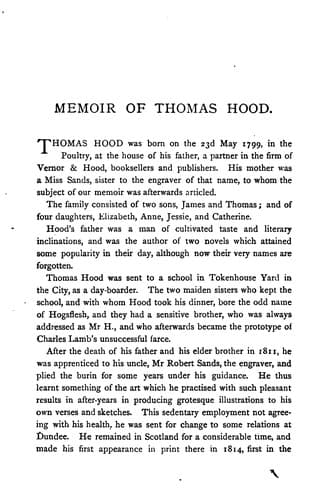 The Choice Works of Thomas Hood: In Prose and Verse