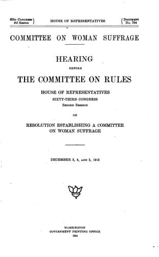 Hearing Before the Committee on Rules, House of Representatives, Sixty-third ...