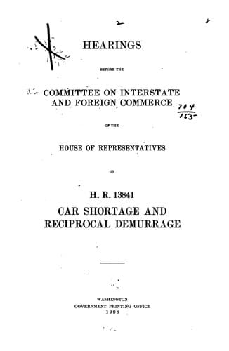Hearings before the committee on Interstate and Foreign Commerce of the House of Representatives [May 12, 1908] on H. R. 6268, to limit the issue of stocks and bonds